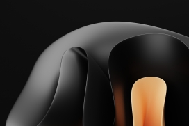 抽象立体的黑色背景图