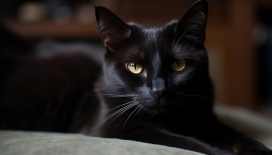 黑猫宠物图片
