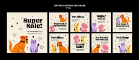 卡通宠物猫狗海报素材