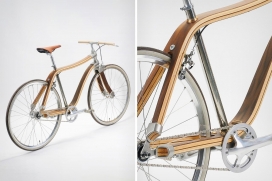 屡获殊荣采用结实木头做的两轮自行车