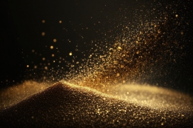 金色沙金粉末图