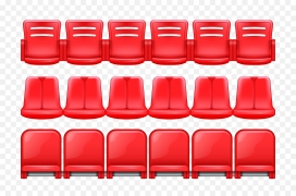 红色影院座位椅子