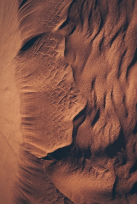 高空俯拍的沙丘图