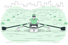 绿色残奥会赛艇概念图