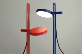 回声台灯-一种简约+实用的照明设计，灵感来自音叉的形状