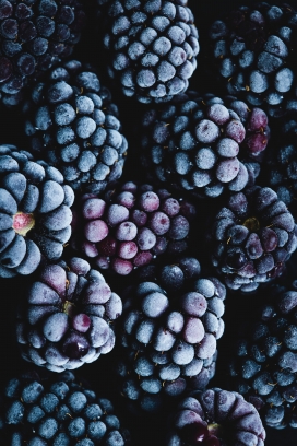 黑紫色葡萄图片大全，欣赏绝美果粒