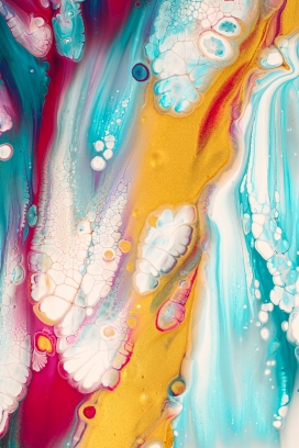 五颜六色的液态花纹抽象流体图