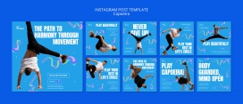 蓝色街舞运动体育运动造型海报