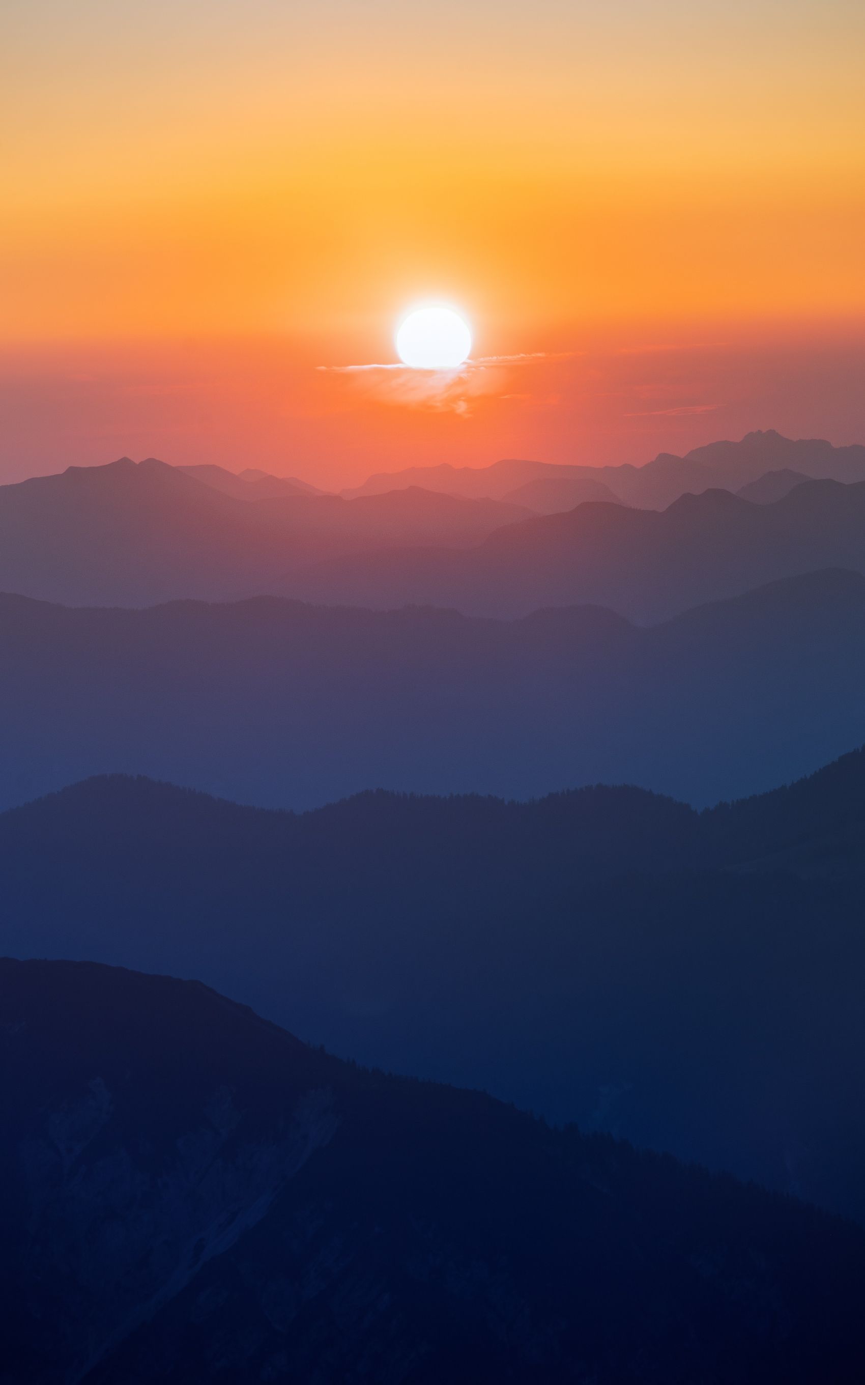 日照群山图图片