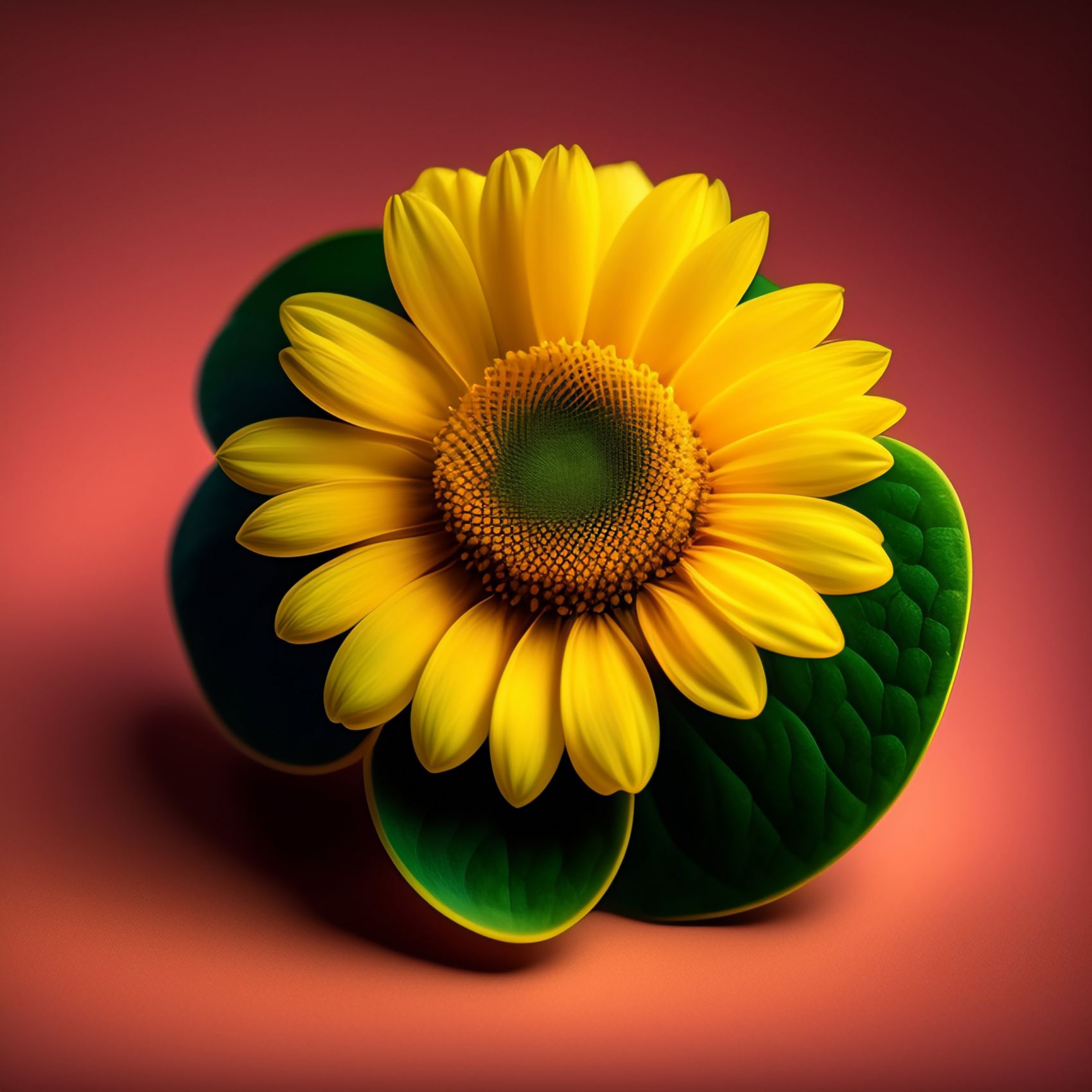 金黄色的向日葵花瓣图片