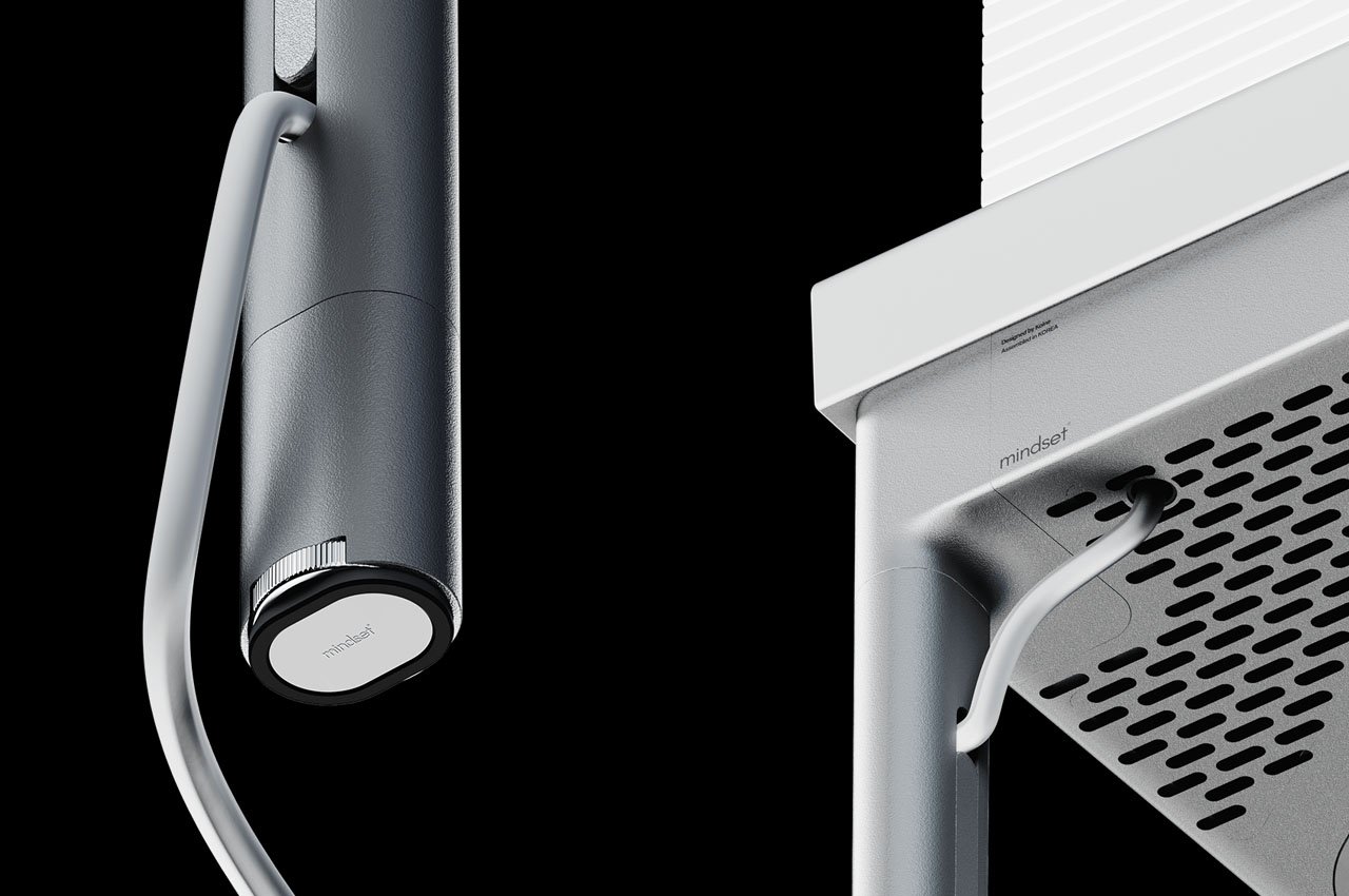 配有可滚动OLED屏幕、触觉触摸屏和内置扬声器的桌子---酷图编号7