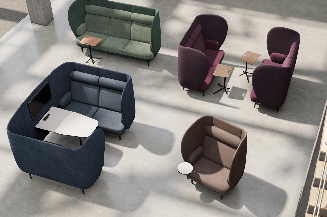 为您办公室提供舒适和高效小绿洲的现代化工作间图片