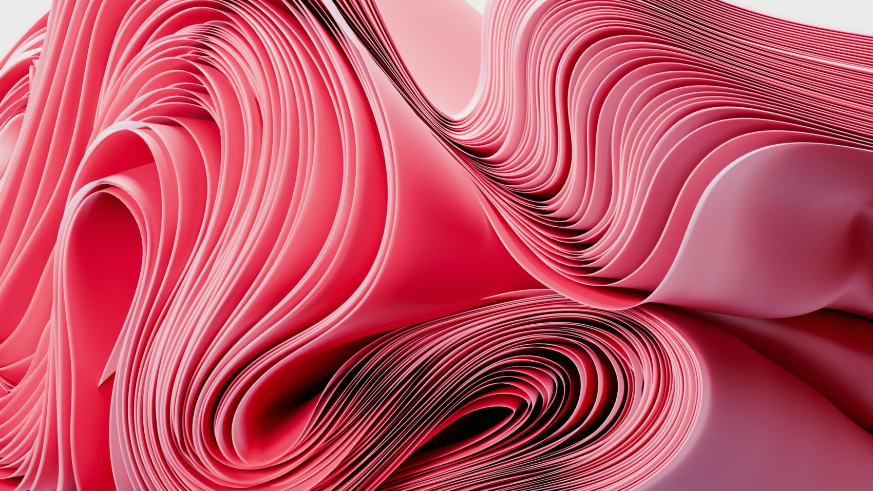 粉红色叠在一起的纸片塑料片图片