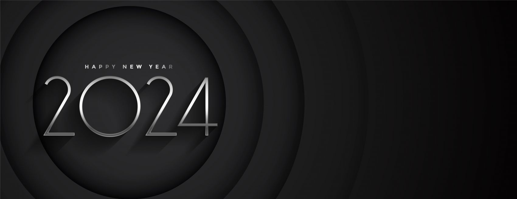 银色圈圈2024立体字素材