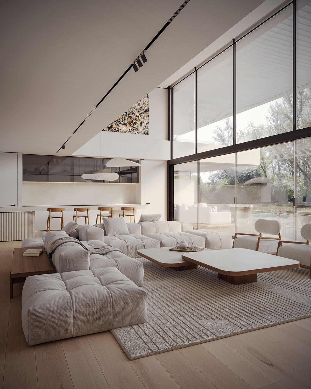 探索拥有绿色屋顶和无缝室内外生活的别墅---酷图编号11