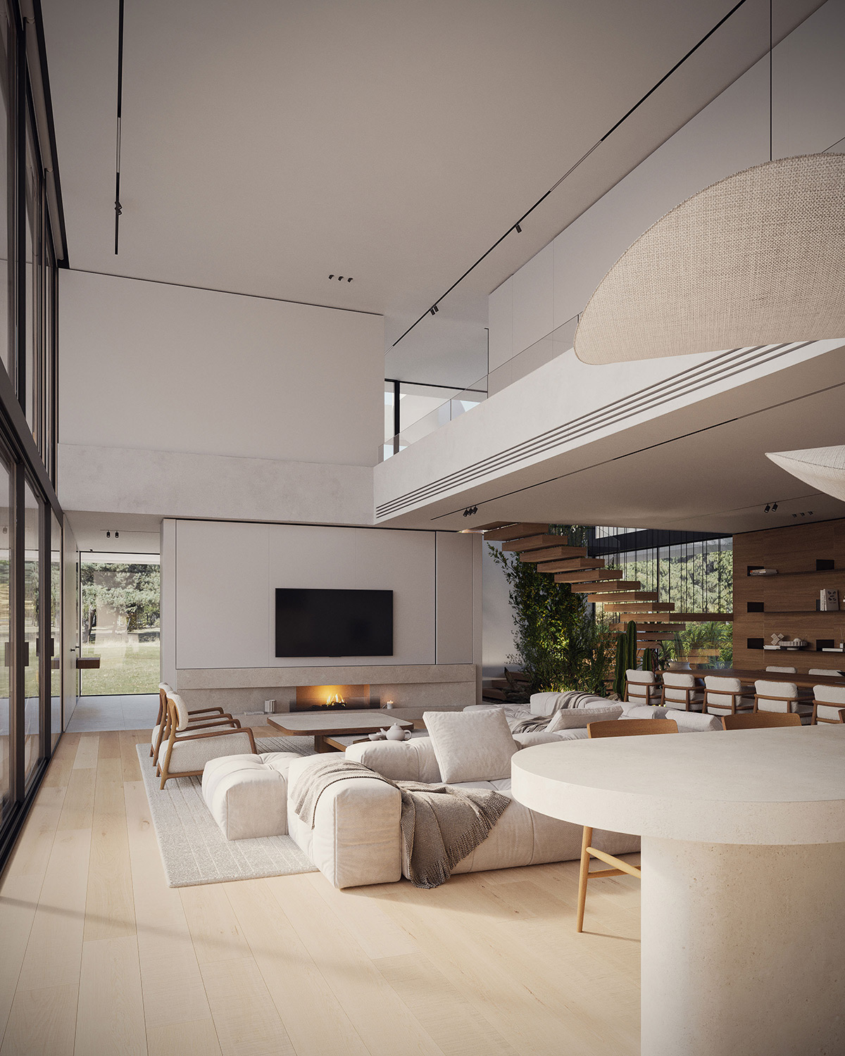 探索拥有绿色屋顶和无缝室内外生活的别墅---酷图编号9