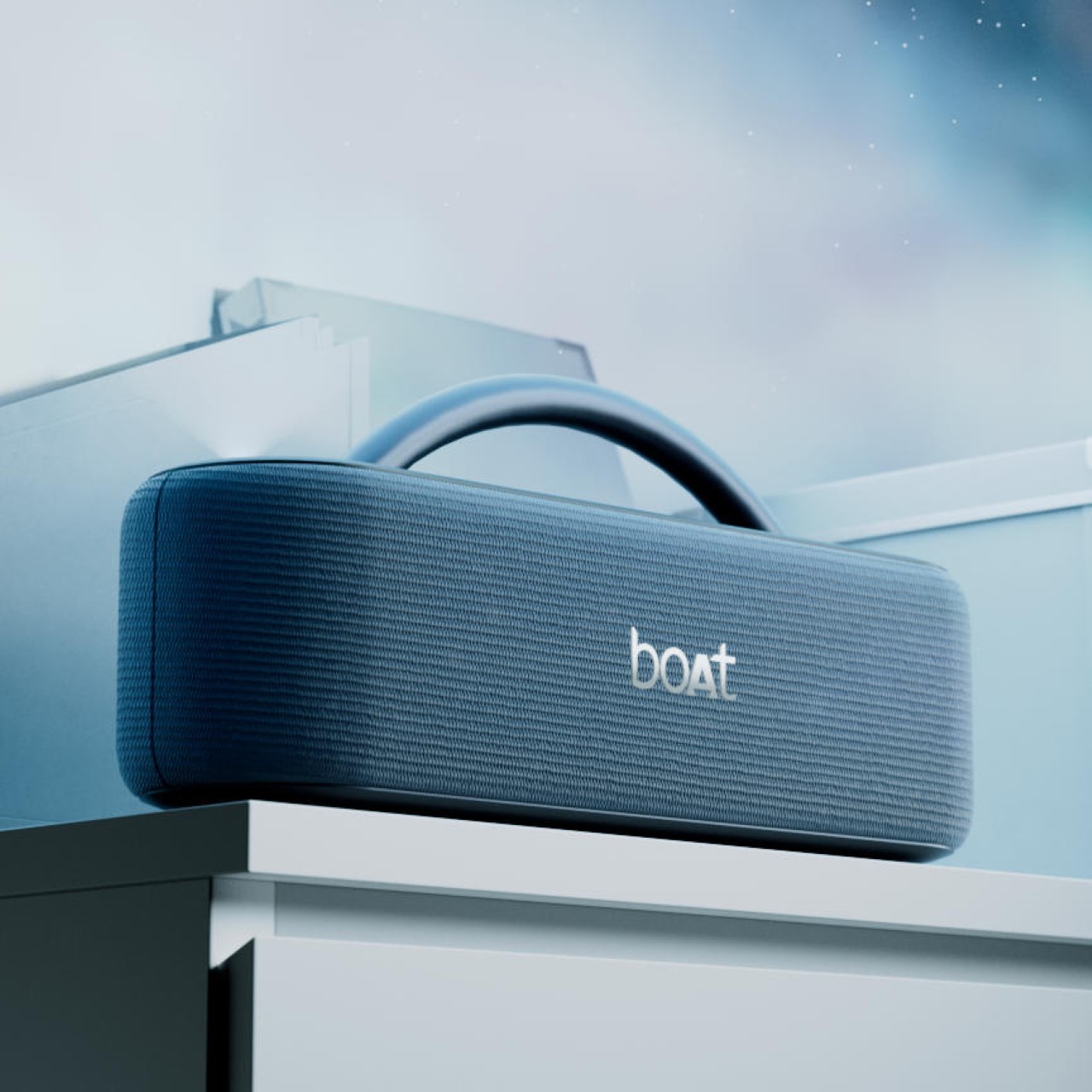 将你听音乐的星系投射到天花板上的新款boAt Stone Lumos无线扬声器---酷图编号9