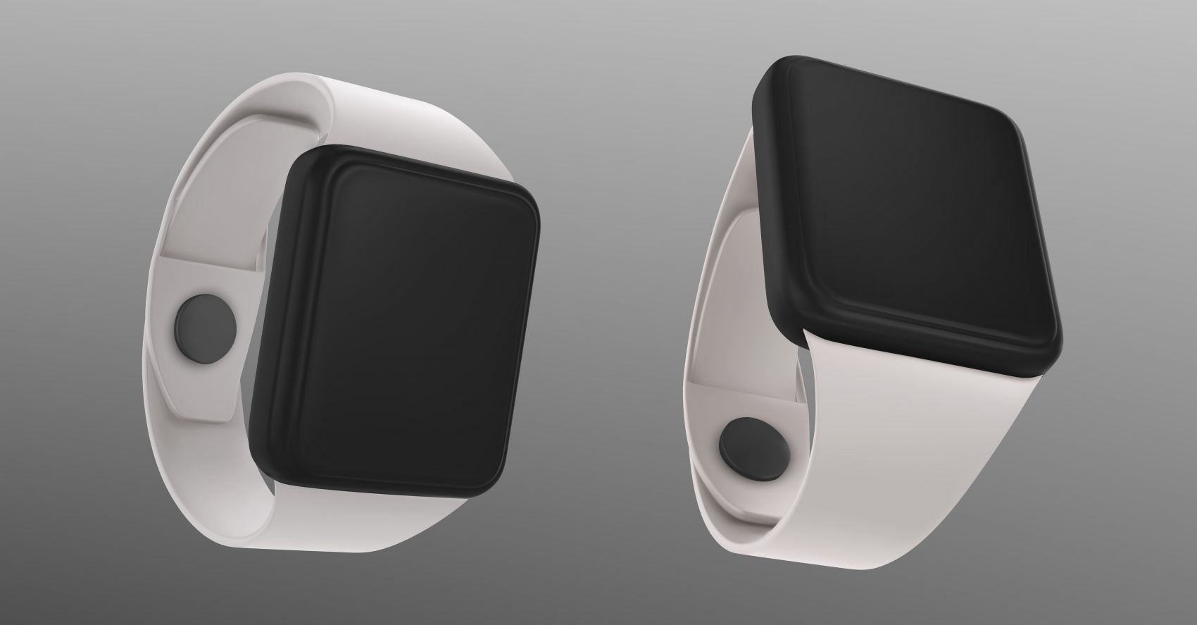 智能穿戴式手表正反面渲染图图片