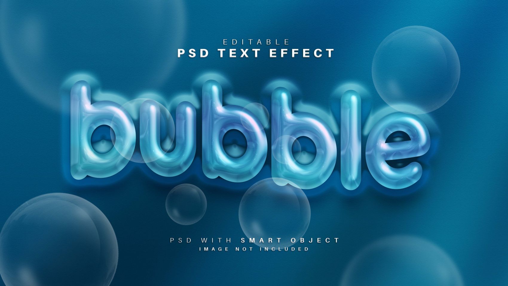 3D气泡BUBBLE立体字图片