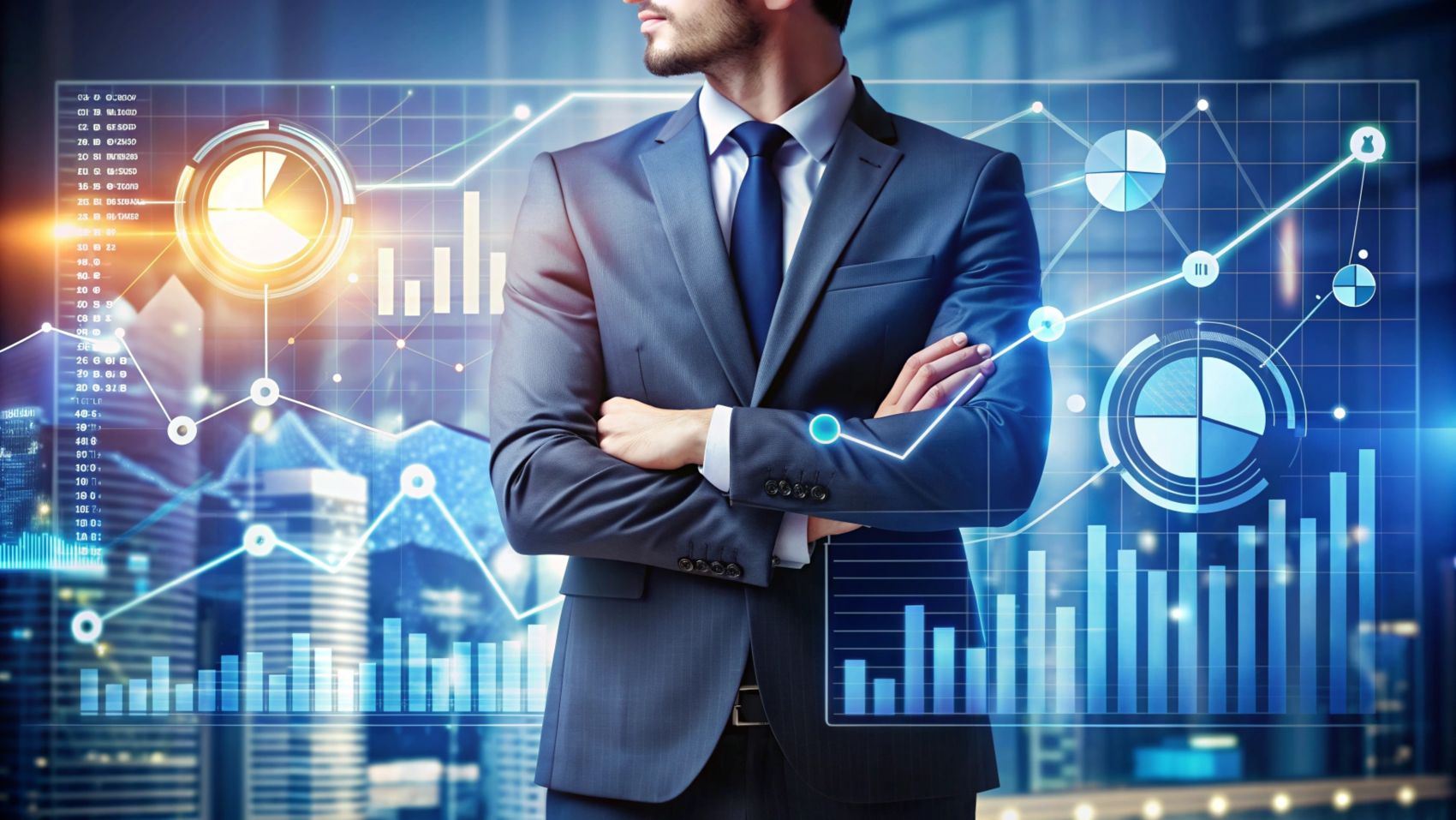 数据分析商务男图片