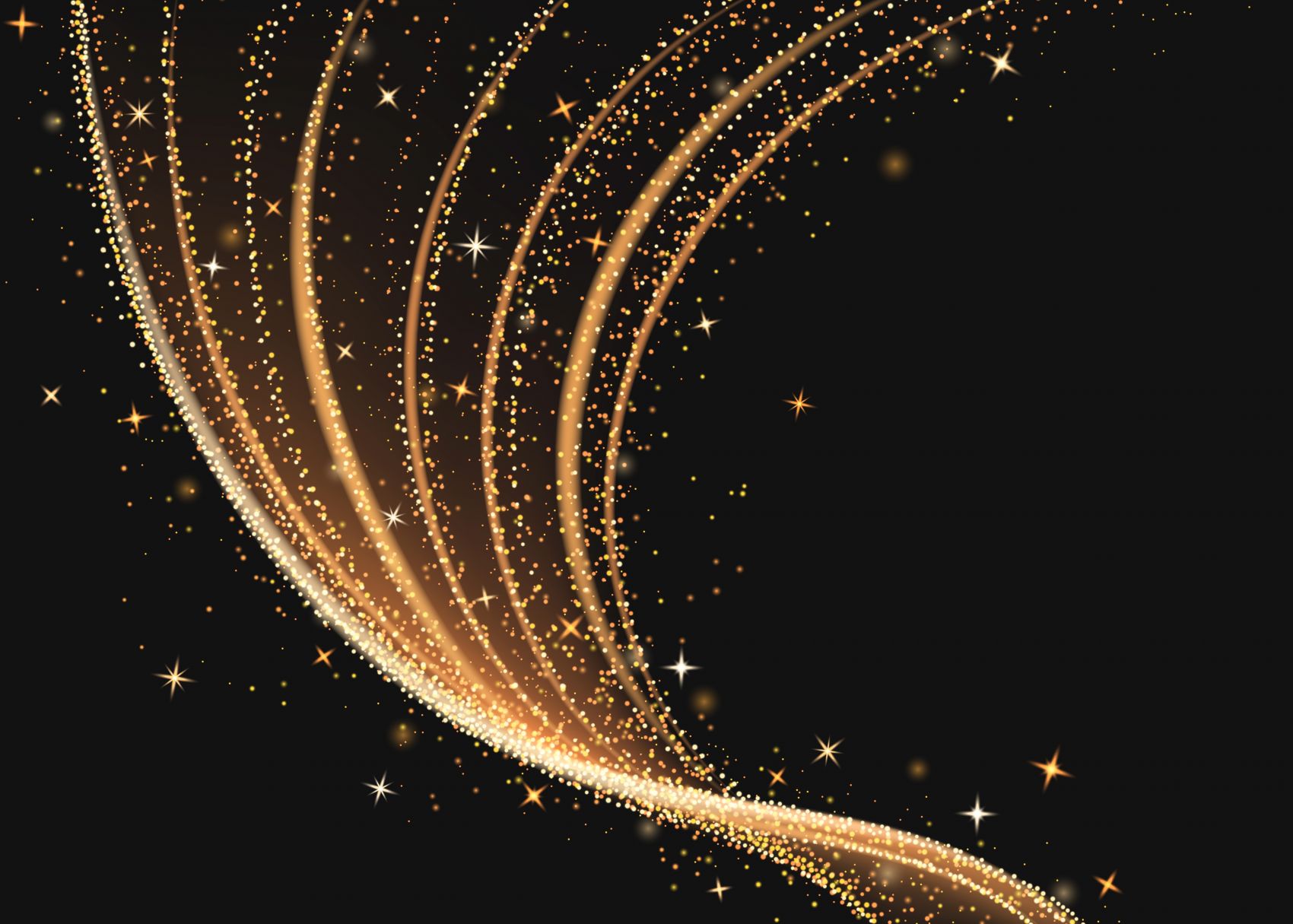 闪闪发光的金色粒子运动背景图片