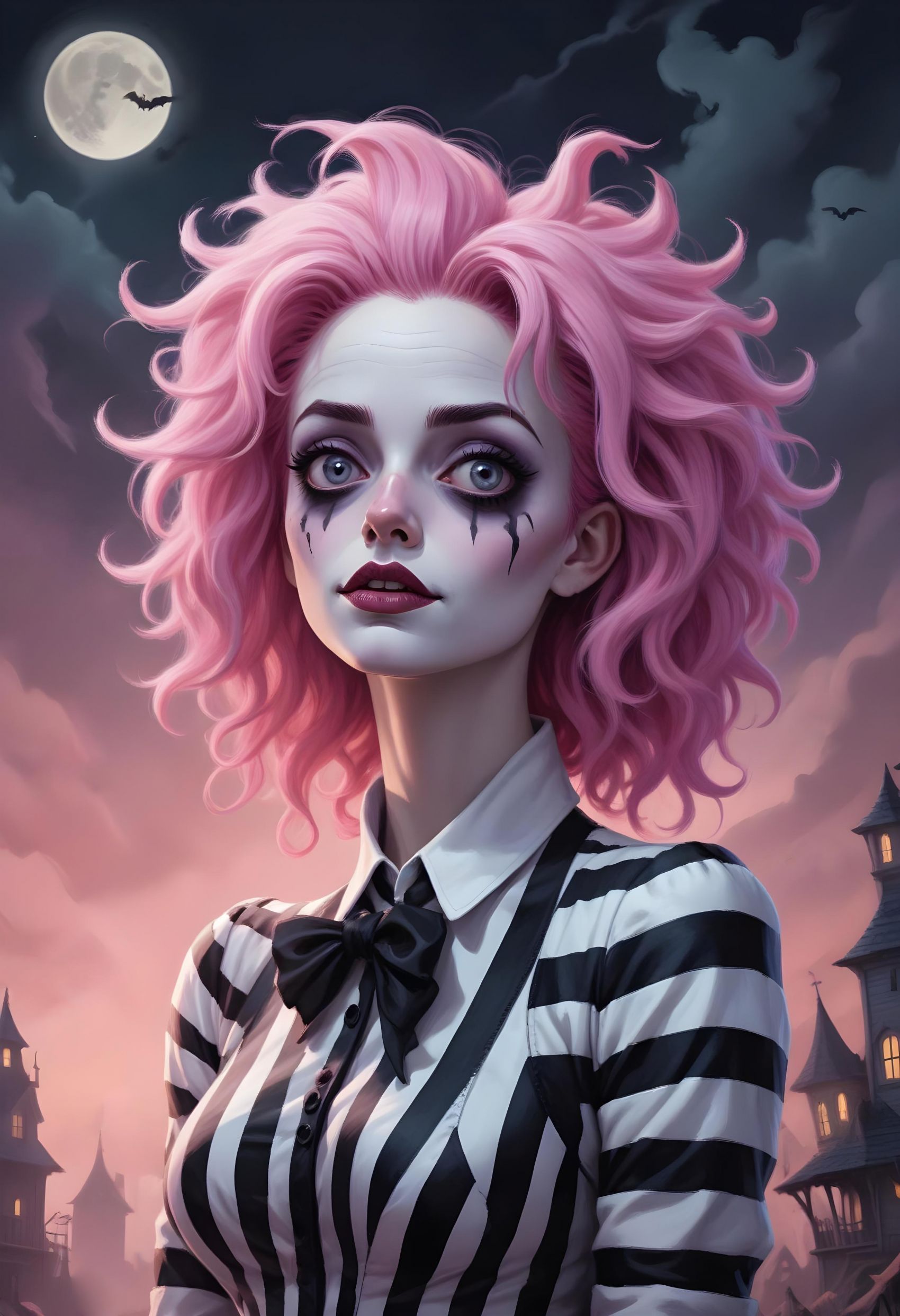 粉红色女巫图片