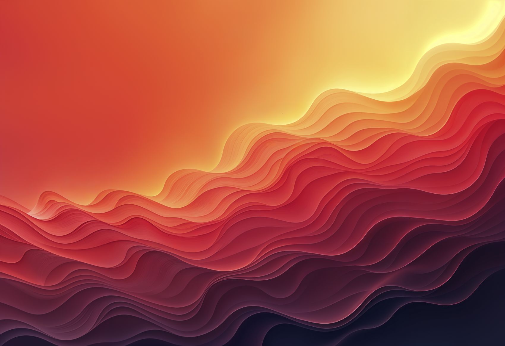 红黄层叠曲线背景图图片