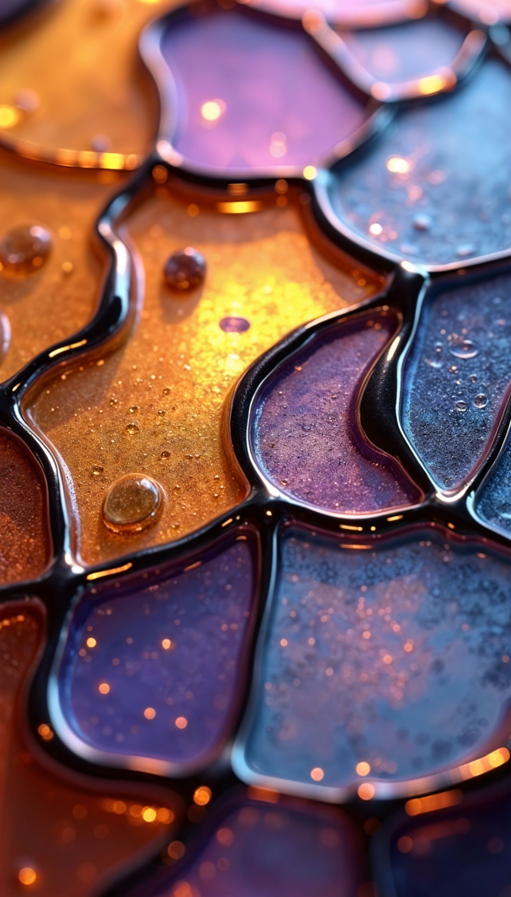 绚丽的色彩液态盒图片