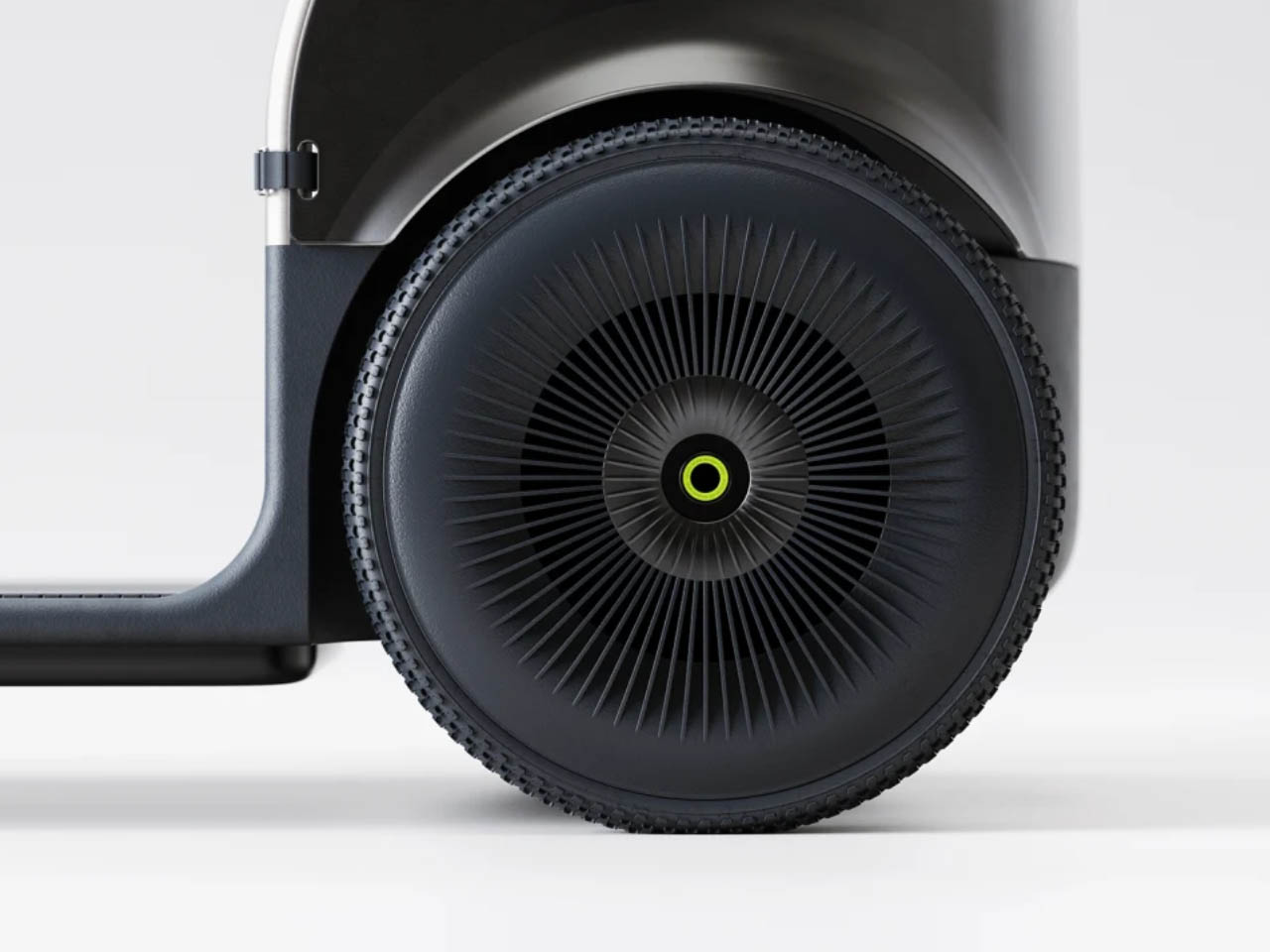 在城市街道上提供智能骑行的自动无人驾驶踏板车---酷图编号3