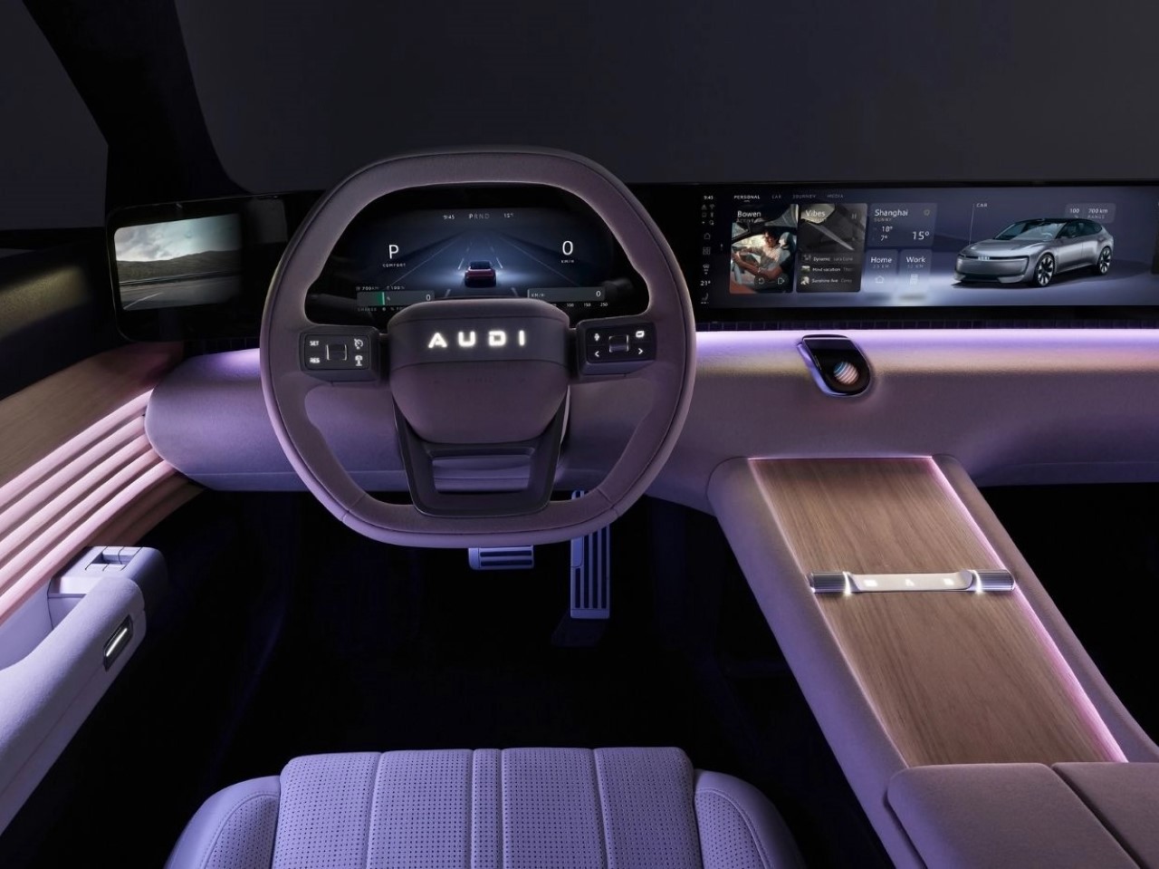 奥迪在中国推出没有标志性四环标志的新电动汽车品牌---酷图编号5