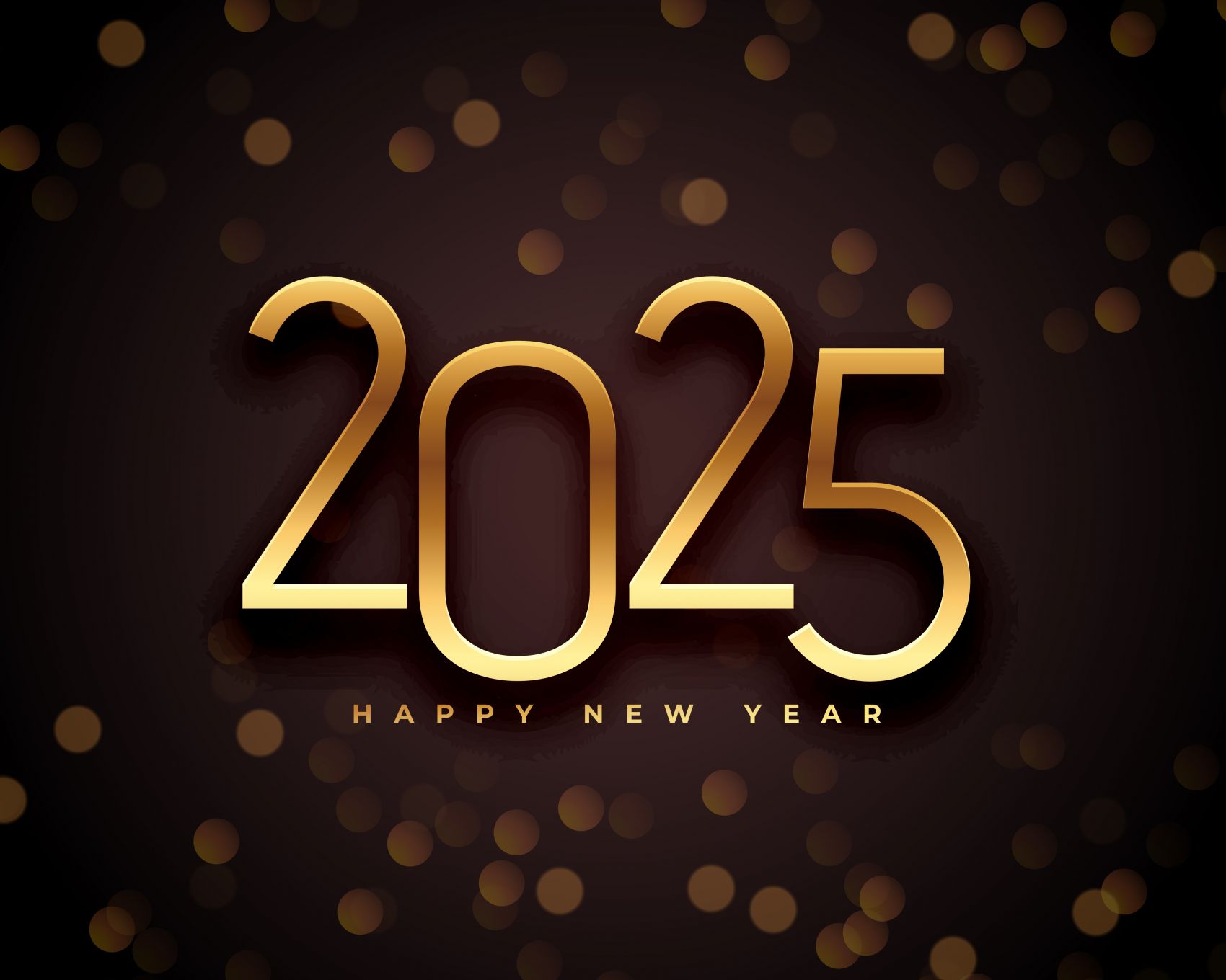 金色2025新春跨年字体图片