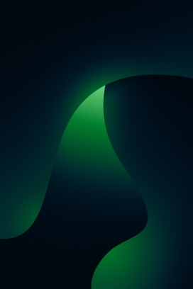 绿色质感抽象几何图形