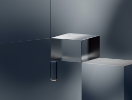 质感立体金属长方体图