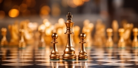 金色国际象棋图