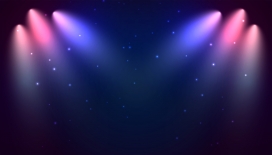 蓝色聚光灯素材