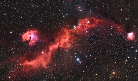 红色星空繁星图