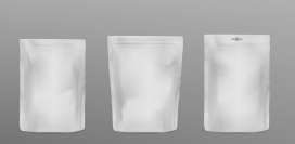 白色锡箔纸袋素材