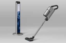 可以与家里其他电器放在一起带显示屏的吸尘器