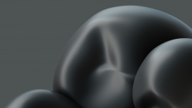 抽象暗黑色球体图片