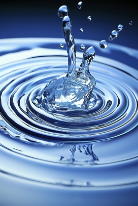 滴入水中的水滴