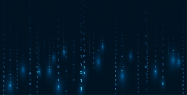 黑色数字0与1互联网黑客图