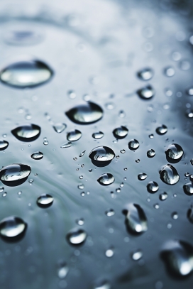 雨后雨滴雨珠微距摄影背景