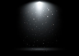 灯光下的雪花点