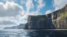 壮观的海岸线群岛悬崖美景