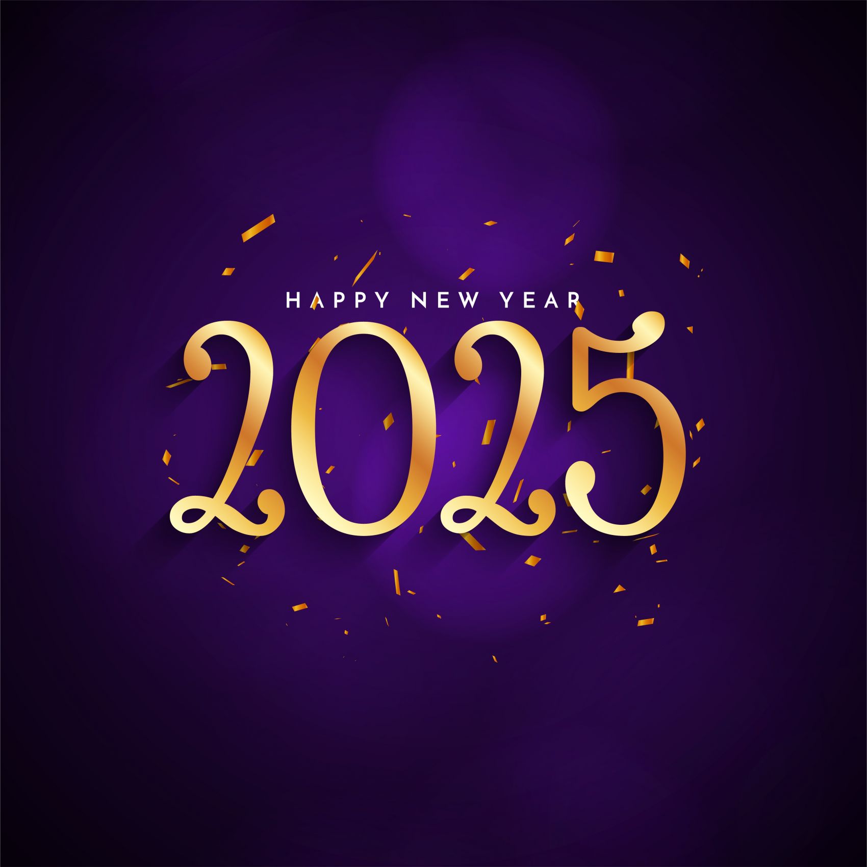 金色2025跨年字图片