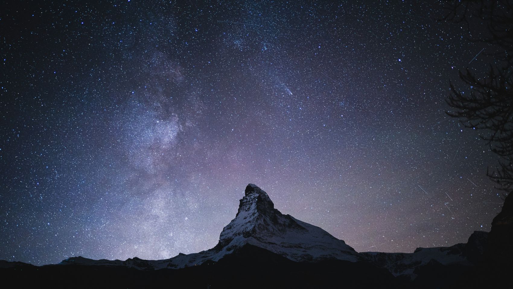 夏日繁星星空美景图片