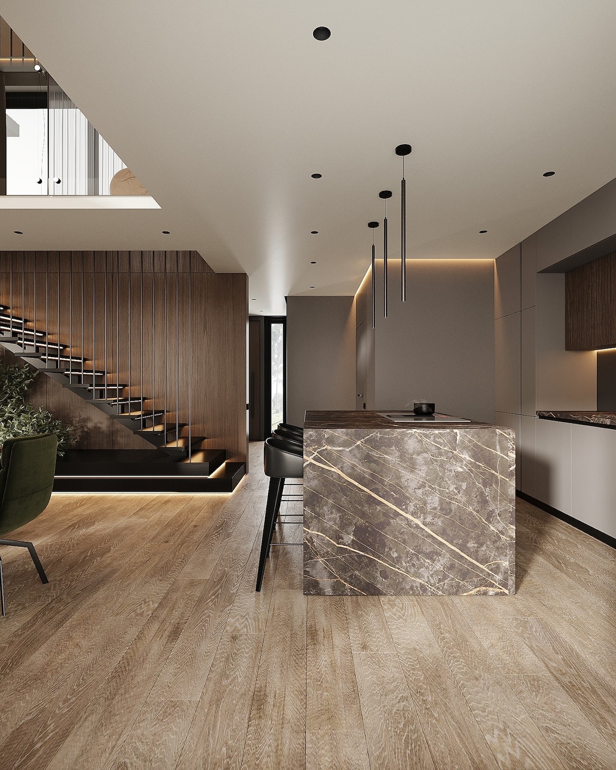 德国的现代优雅-令人惊叹的两层公寓内---酷图编号5