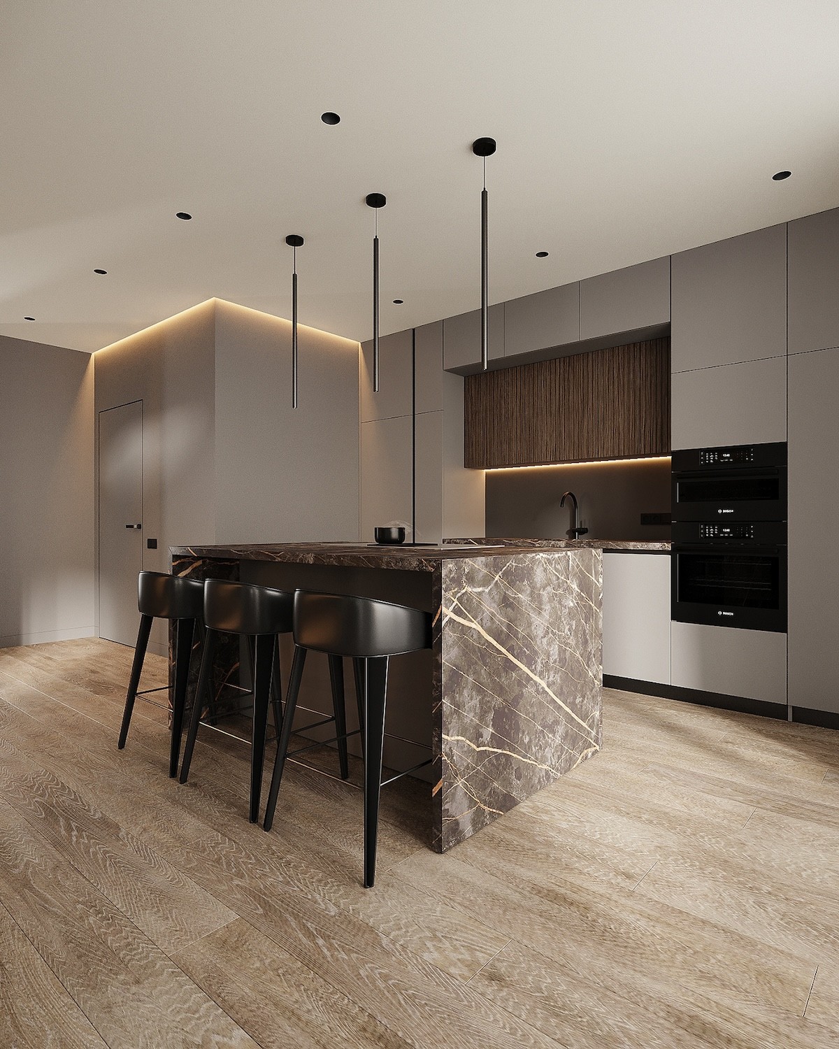 德国的现代优雅-令人惊叹的两层公寓内---酷图编号4