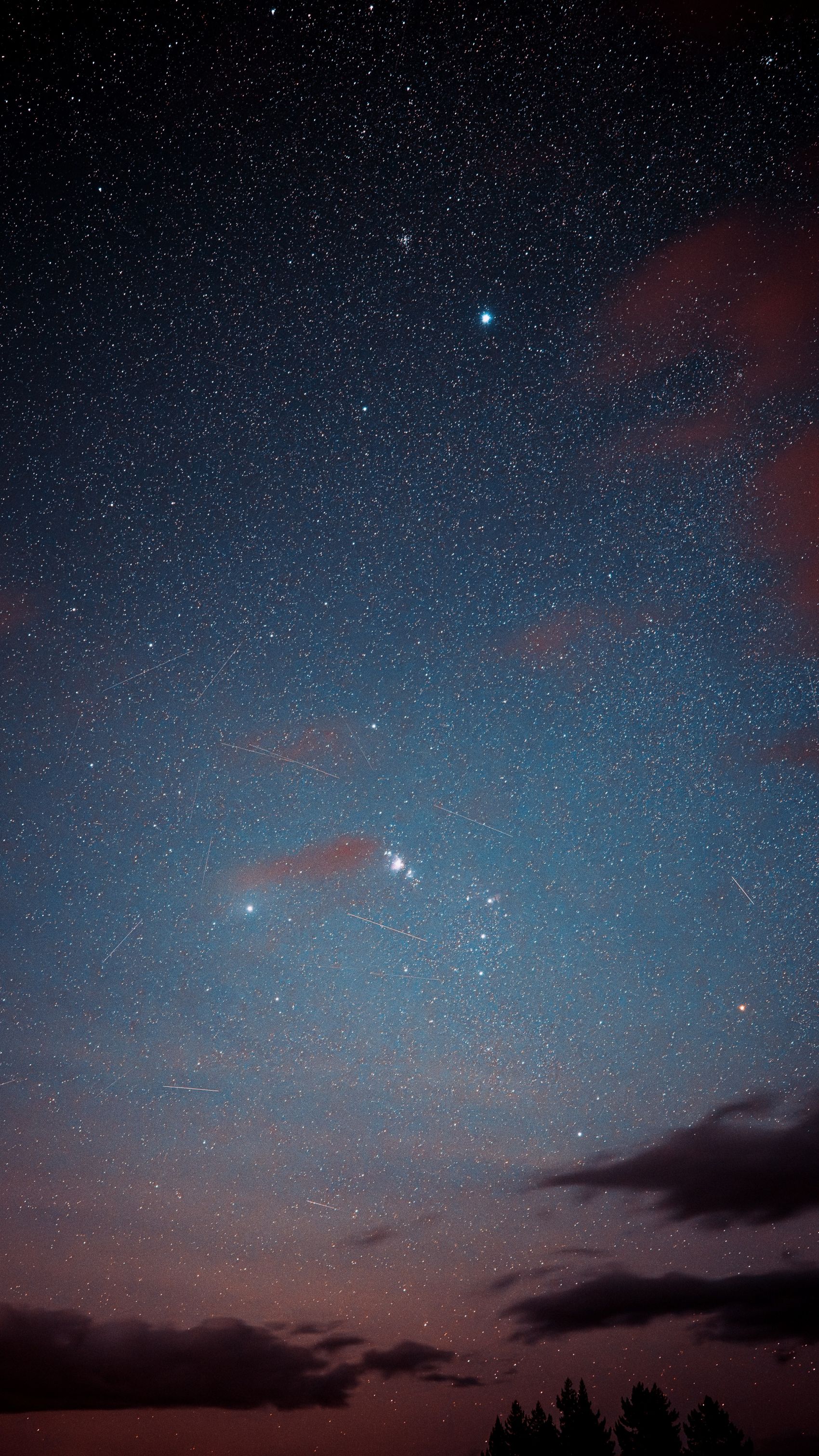 北极星空下的风景图片