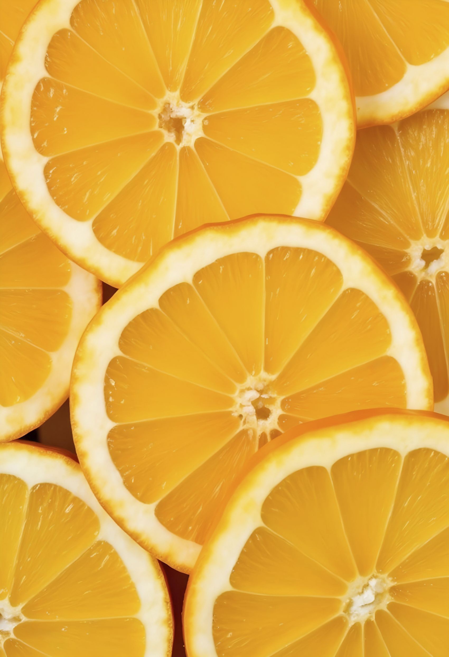 新鲜的脐橙水果片图片